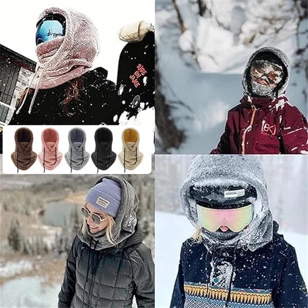 (Winter Sale 50% Off) Sherpa Hood Ski Mask – flowerence