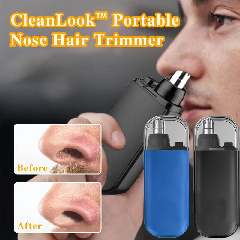 CleanLook™ Portable Nose Hair Trimmer (Painless & Precision)