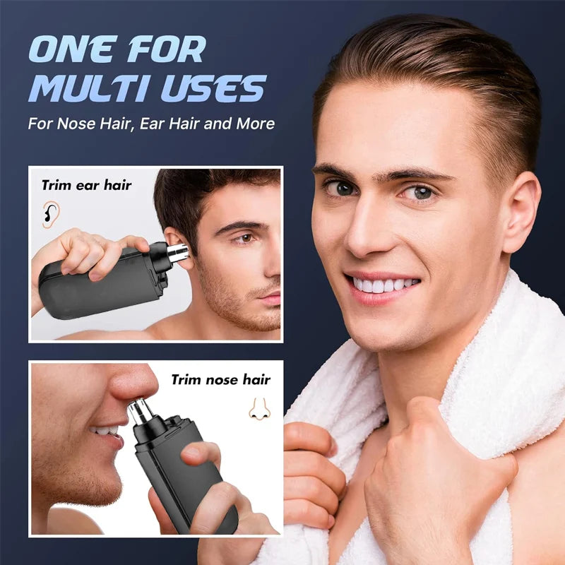 CleanLook™ Portable Nose Hair Trimmer (Painless & Precision)