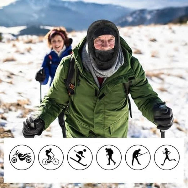 (Winter Sale 50% Off) Sherpa Hood Ski Mask - flowerence