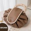 SATVEE™ Large Capacity Leather Drawstring Cosmetic Bag