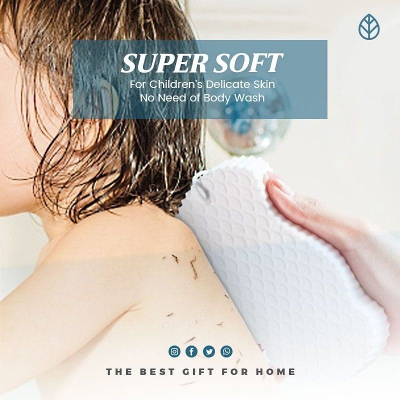 Super Soft Exfoliating Bath Sponge - flowerence