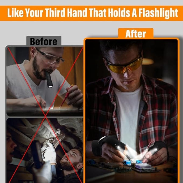 OFF-LED Flashlight Waterproof Gloves