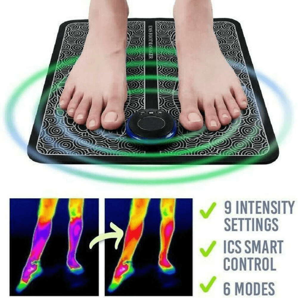 EMS Acupoints Stimulator Massage Foot Mat - flowerence