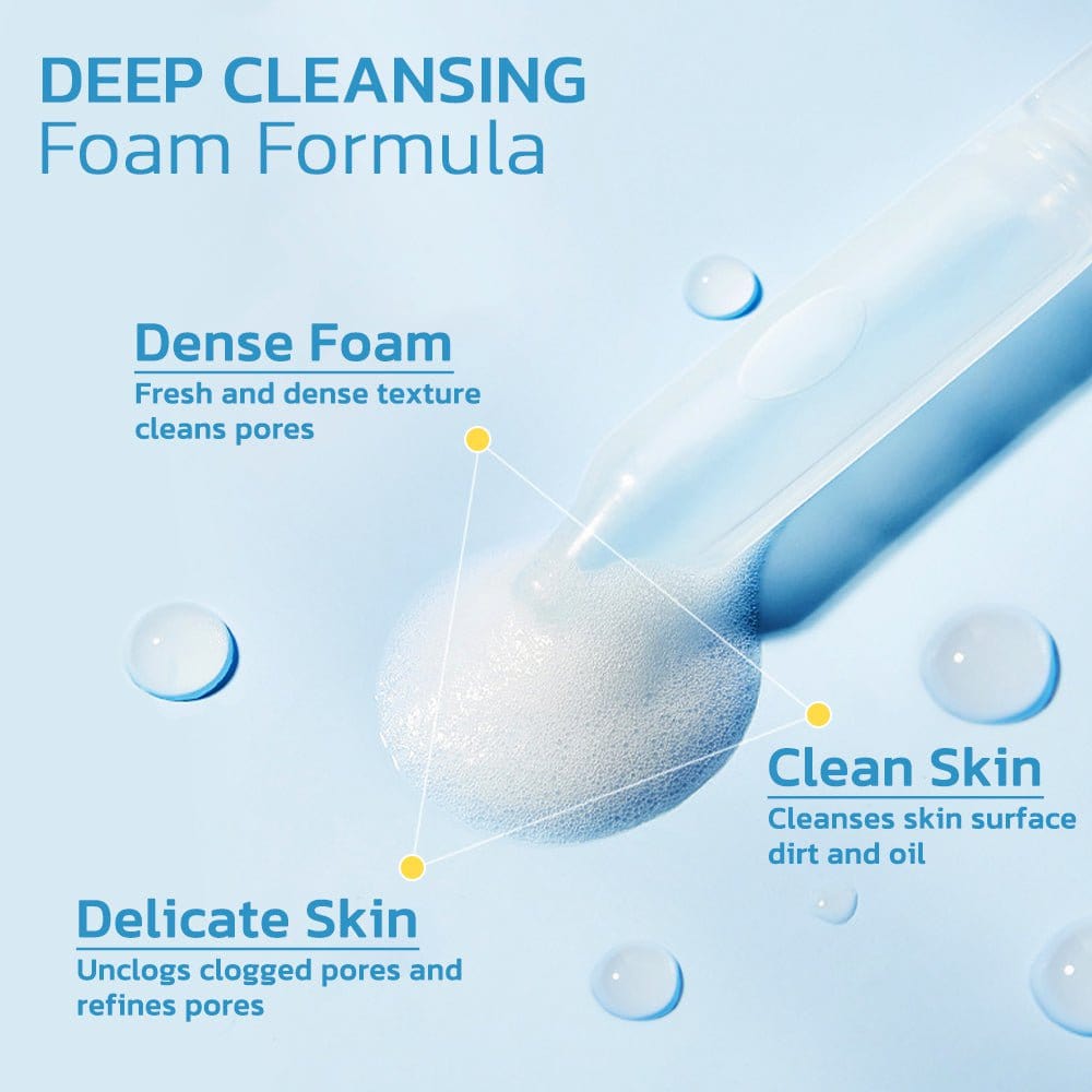 PoreBreath Oligopeptide Foam Cleansing Serum - flowerence