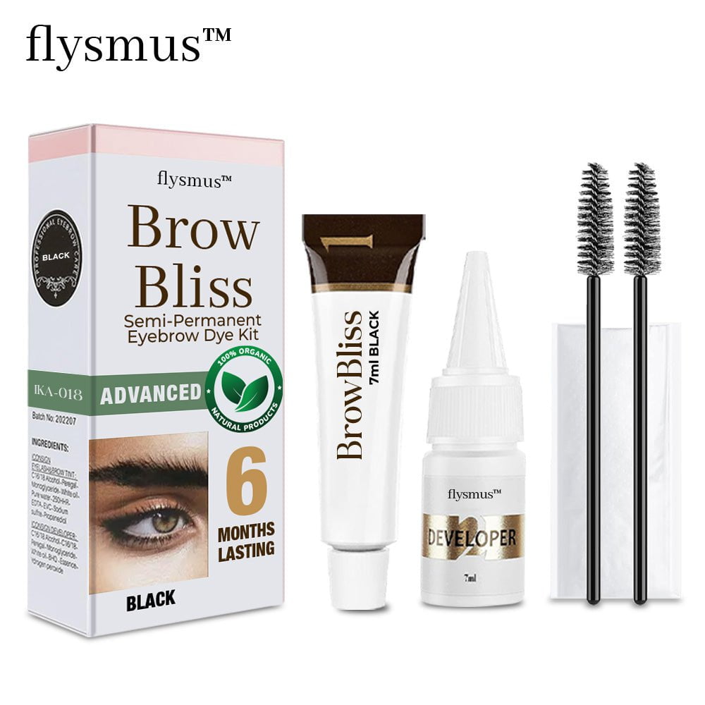 Flysmus™ BrowBliss Semi-Permanent Eyebrow Tinting Kit - flowerence