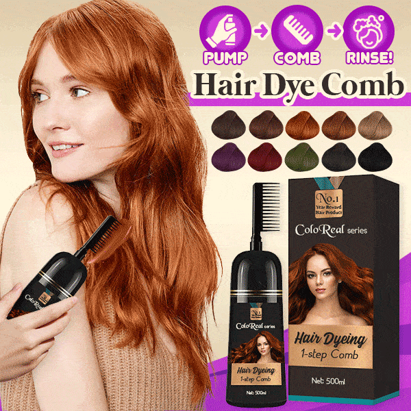ColoReal™ 1-step Hair Dye Comb Cream - flowerence