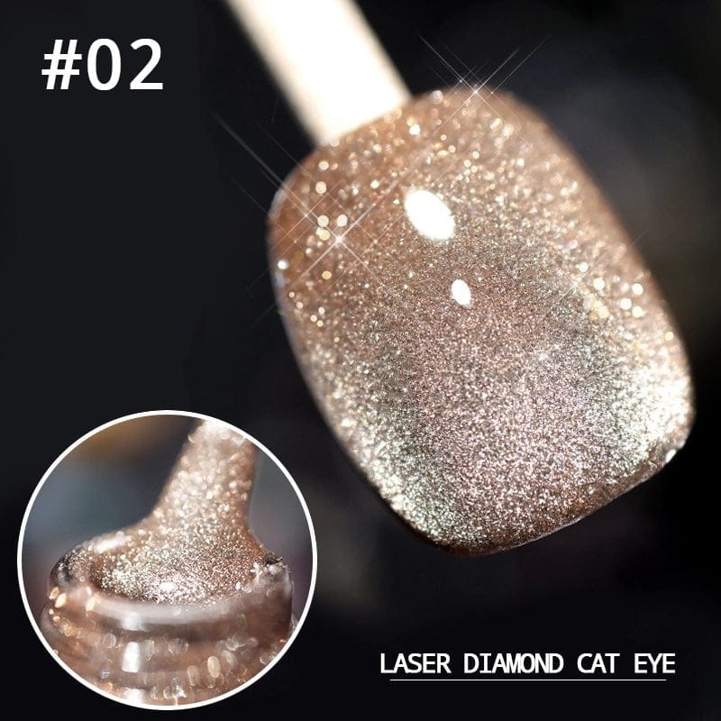 💎Laser Diamond Cat Eye Nail Polish💎 - flowerence