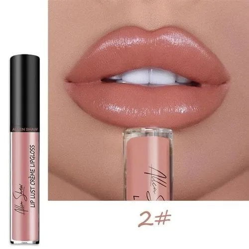 12 Color Long Lasting Moist Lip Gloss Plumper Liquid Lipstick - flowerence