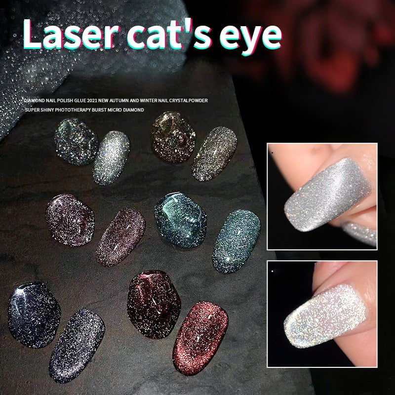💎Laser Diamond Cat Eye Nail Polish💎 - flowerence