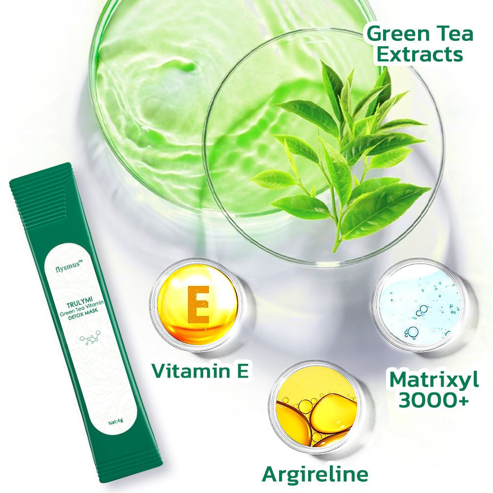 Flysmus™ TRULYMI Green Tea Vitamin Detox Mask - flowerence
