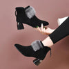 Load image into Gallery viewer, CozzyPlush™ High Heels Trim Leather Boots - flowerence